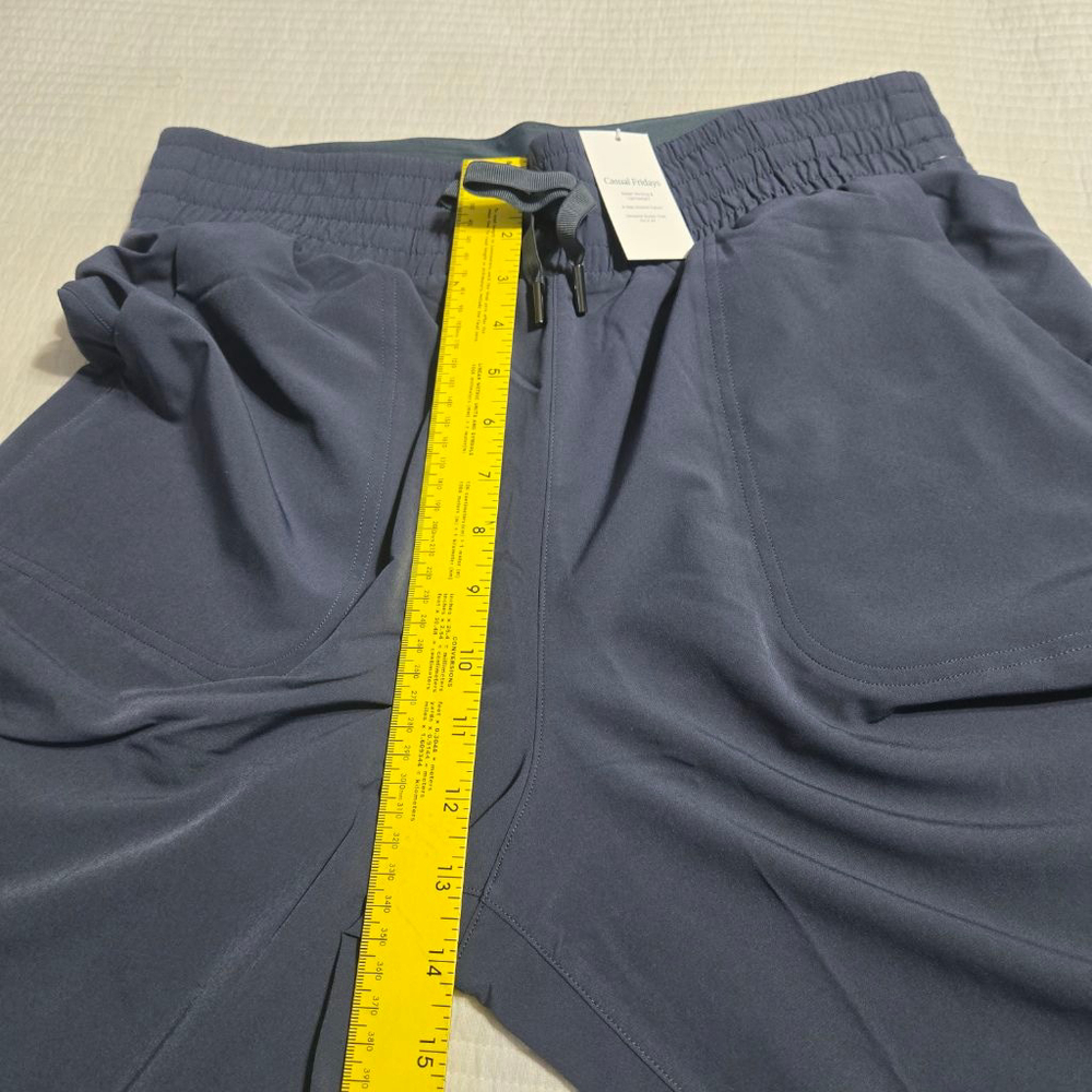 Women's SPANX Dark Storm Blue Casual Fridays Sweat Wicking Joggers L - Picture 5 of 12